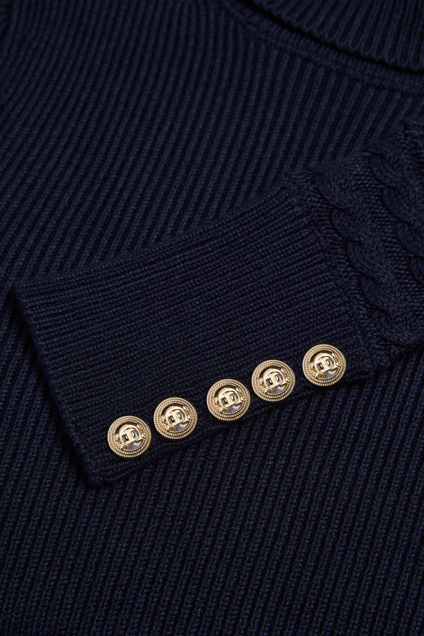 Painswick Roll Neck Knit (Ink Navy)