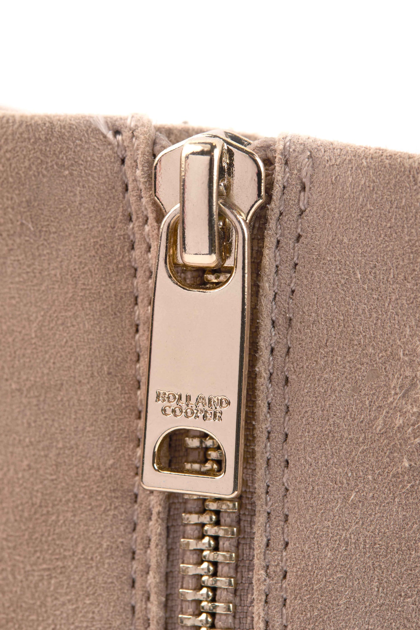 Regency Mid Heel Ankle Boot (Taupe Suede)