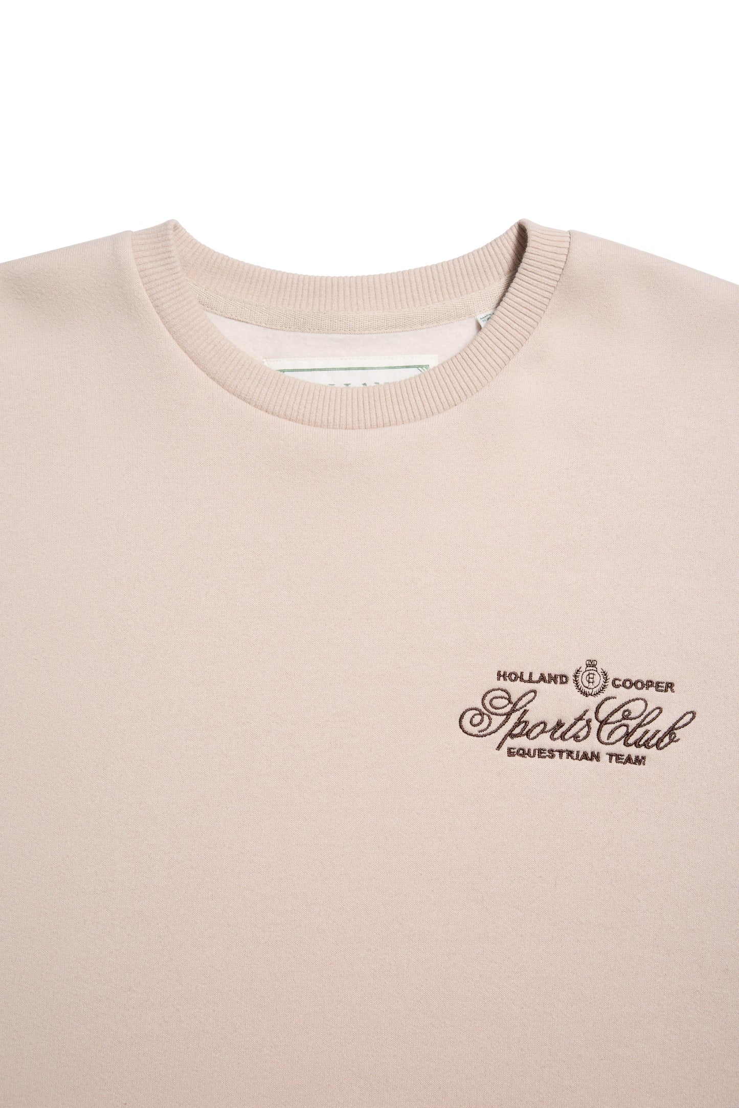 Relaxed Fit Crew Neck Sweat (Stone)