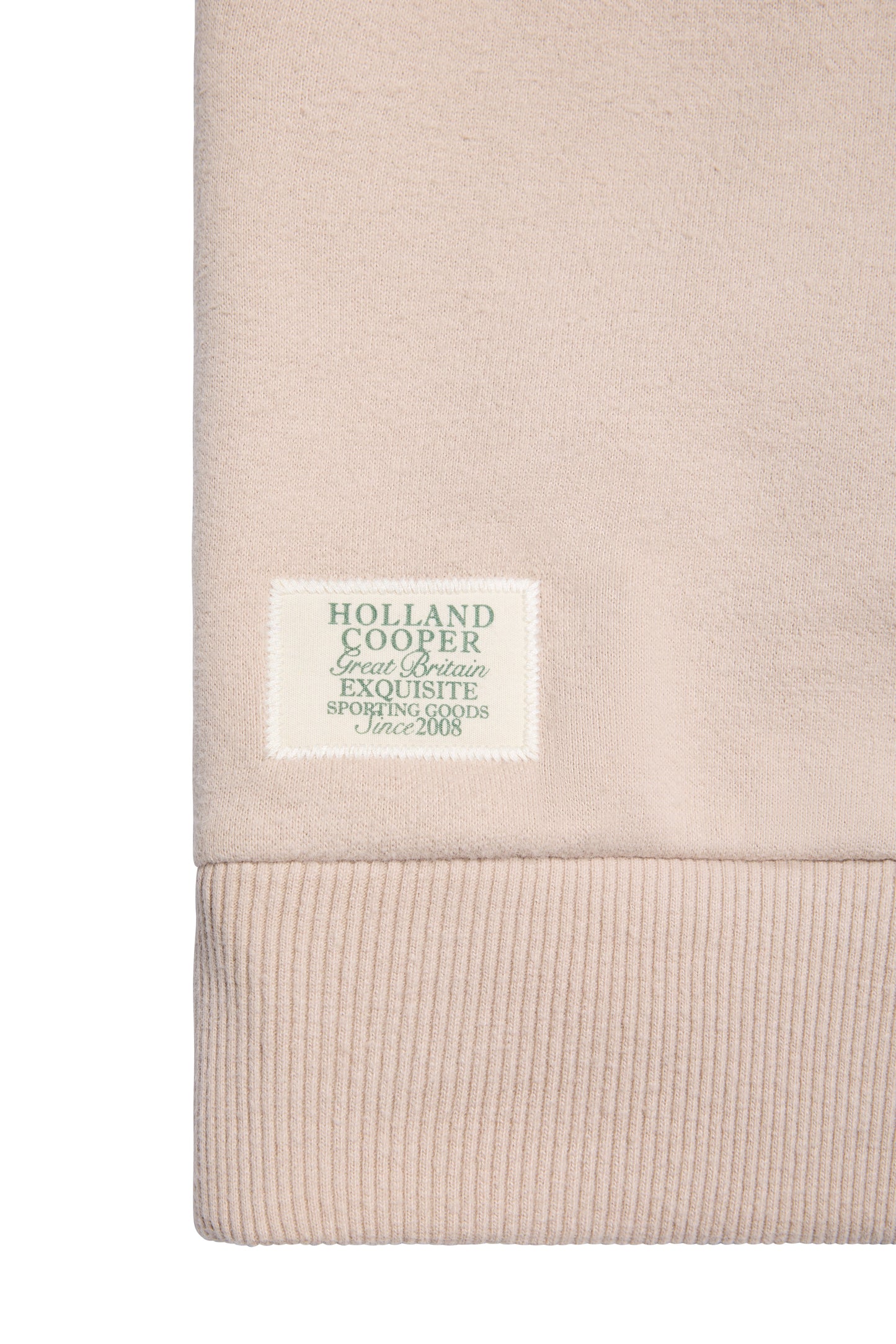 Relaxed Fit Script Hoodie (Stone)