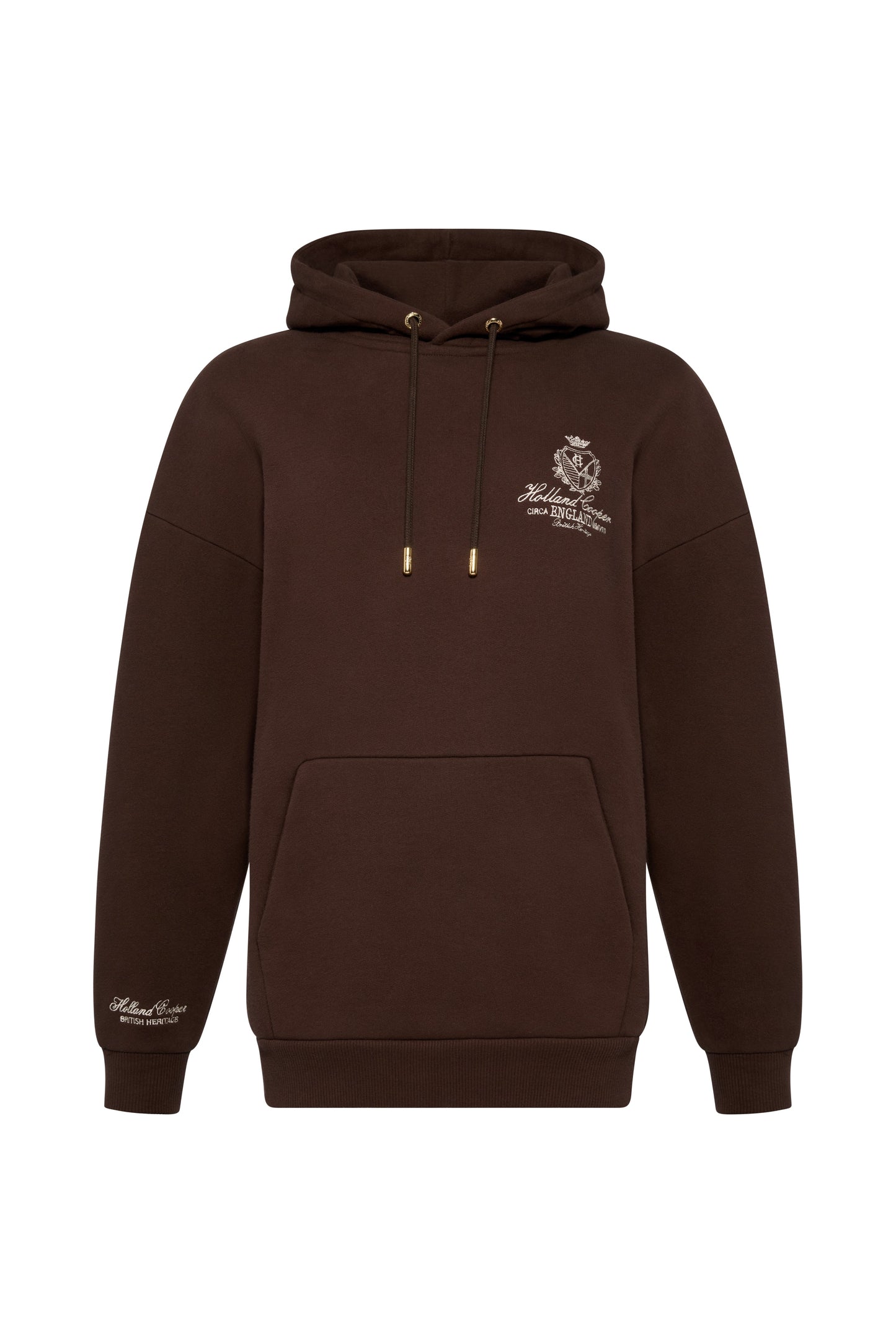 Relaxed Fit Script Hoodie (Walnut)