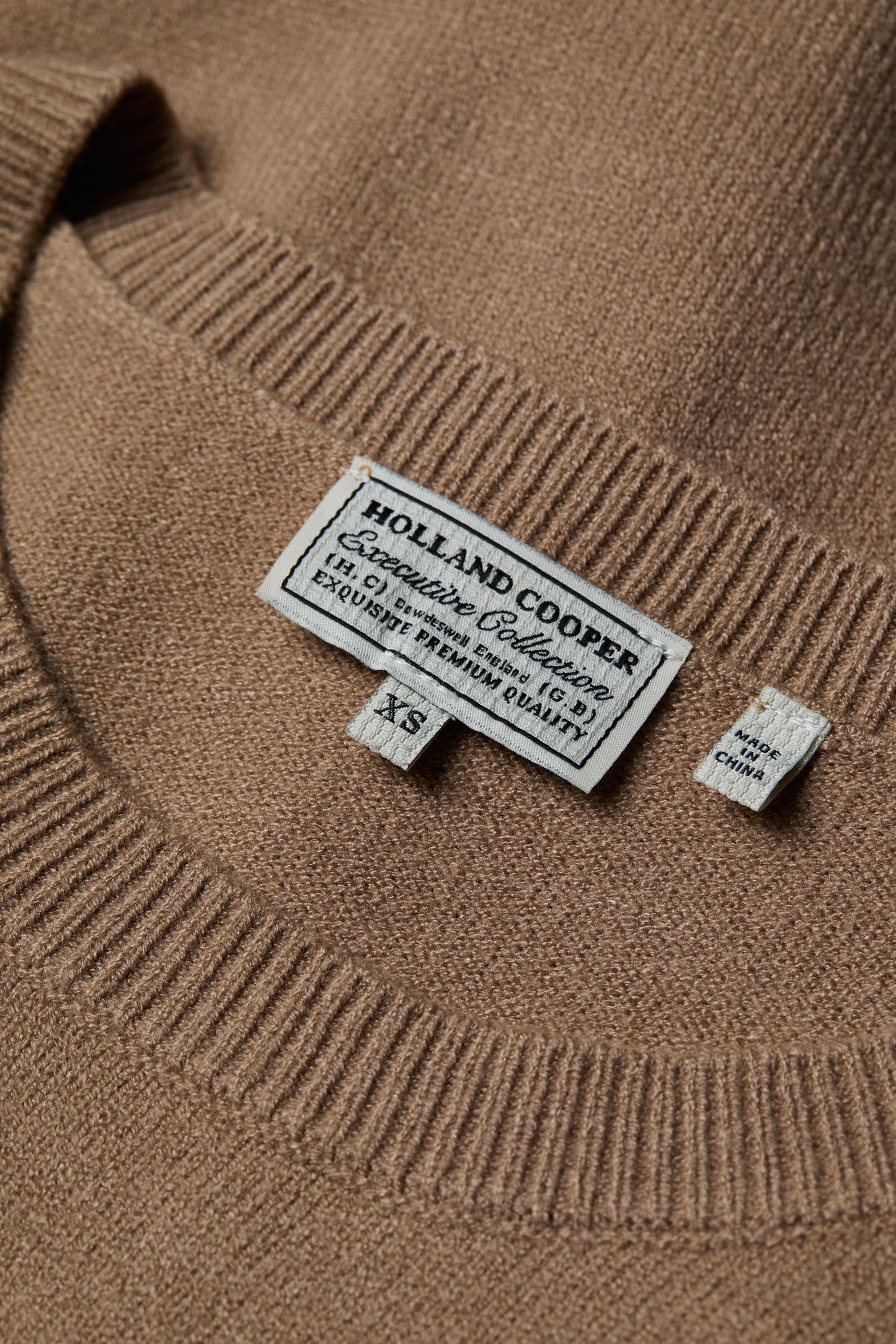 Sarah Crew Neck Knit (Dark Camel)