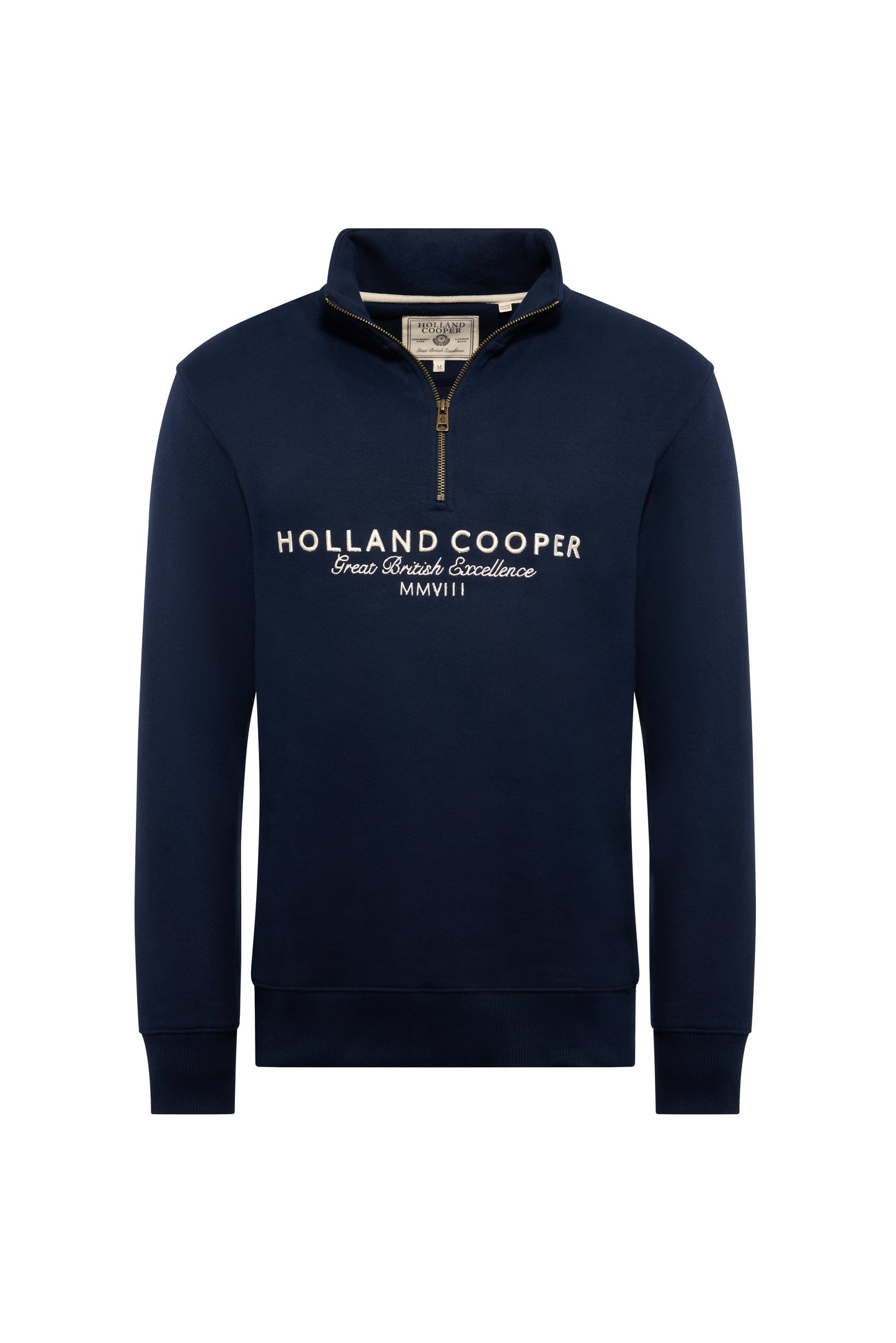 Men's Sporting Goods Zip Henley (Ink Navy)