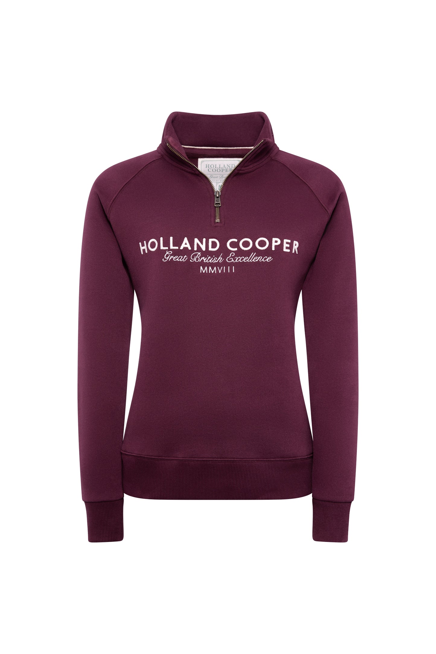 Sporting Goods Zip Henley (Mulberry)