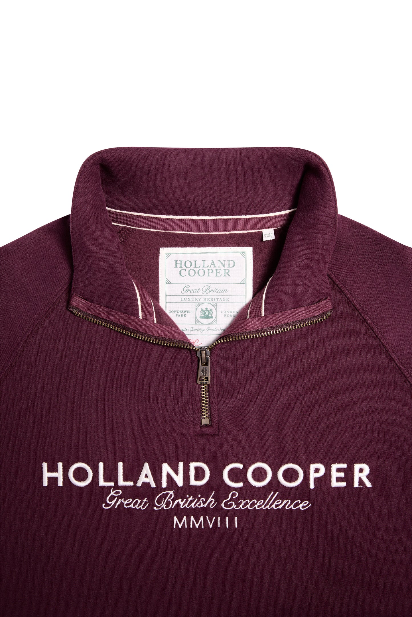 Sporting Goods Zip Henley (Mulberry)
