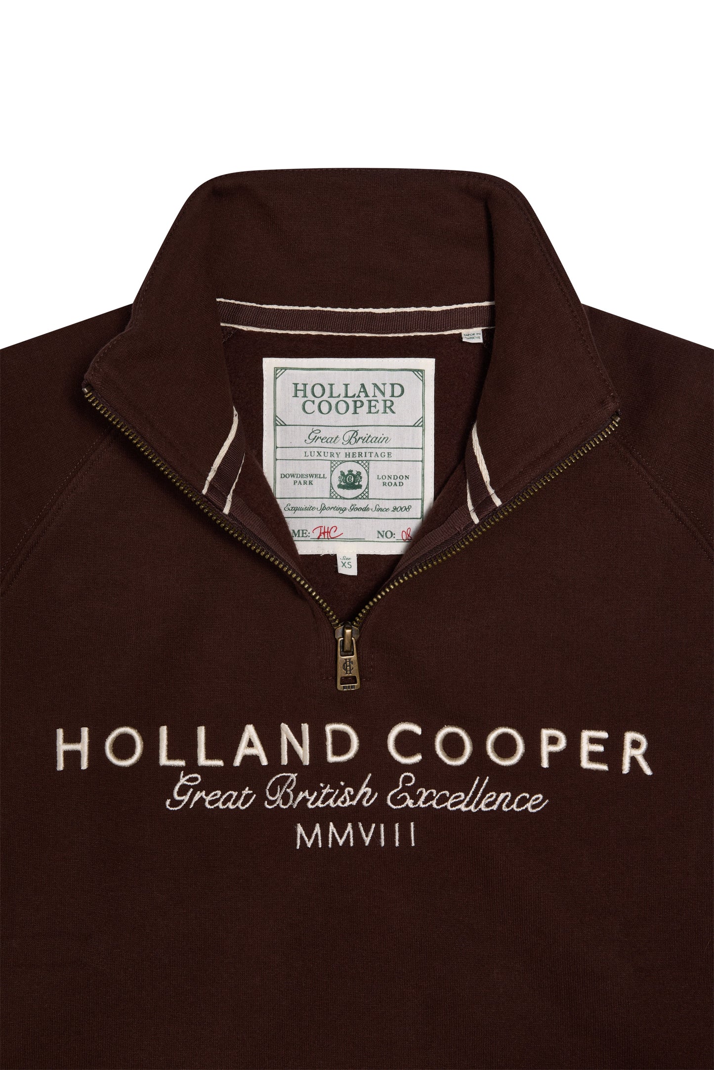 Sporting Goods Zip Henley (Walnut)