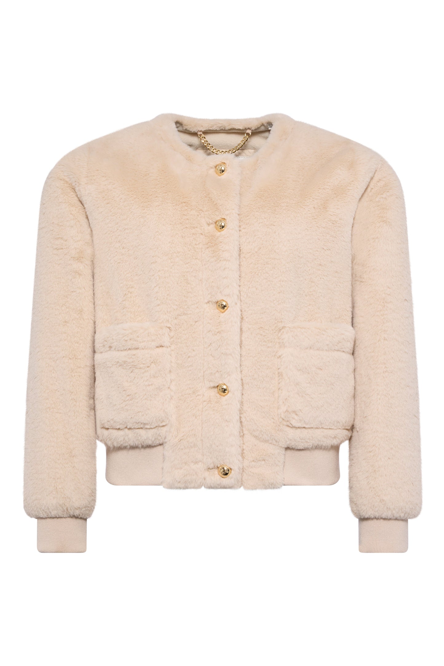Teddy Bomber Jacket (Natural)