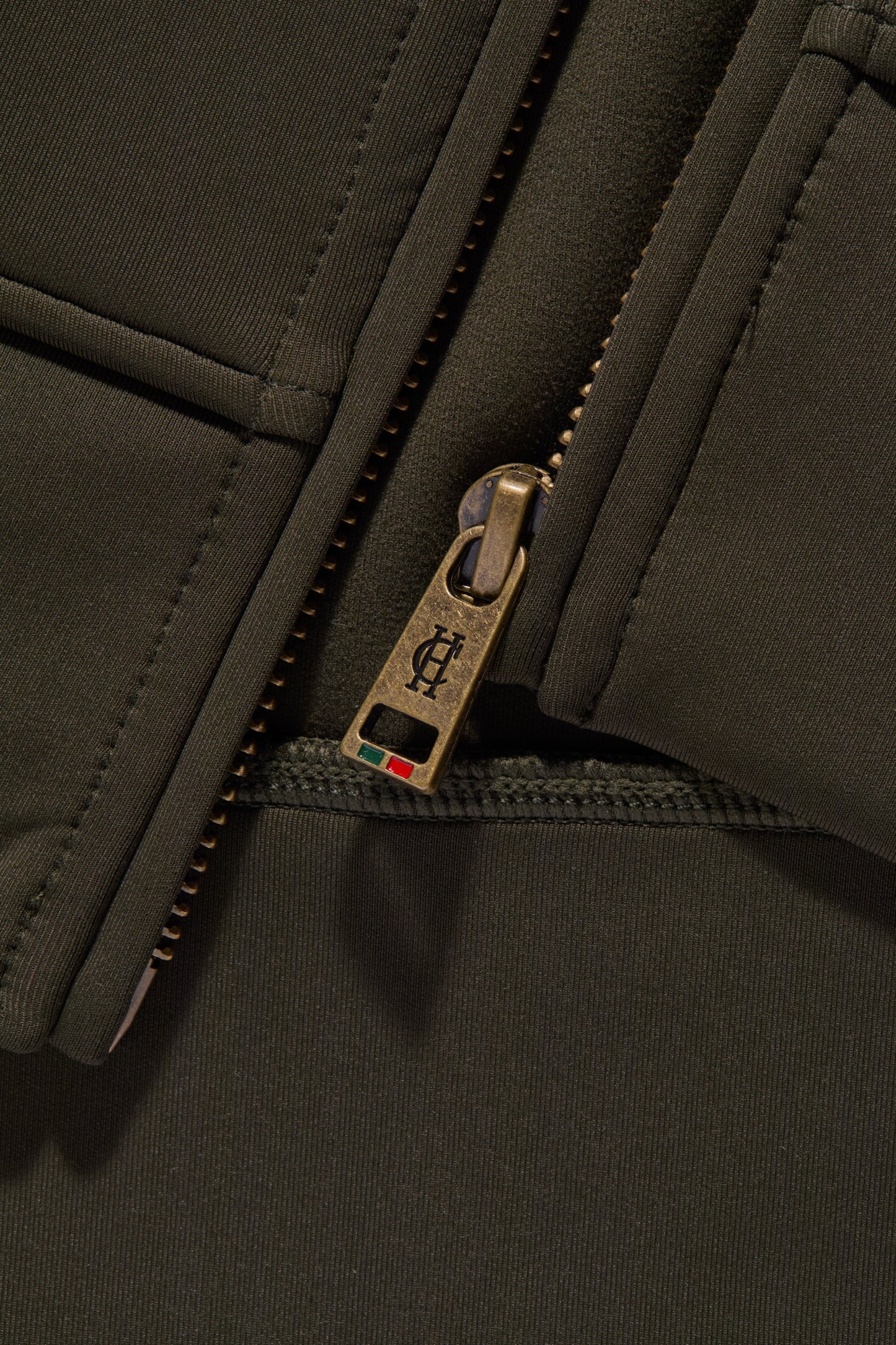 Training Zip Through Sweat (Dark Olive)