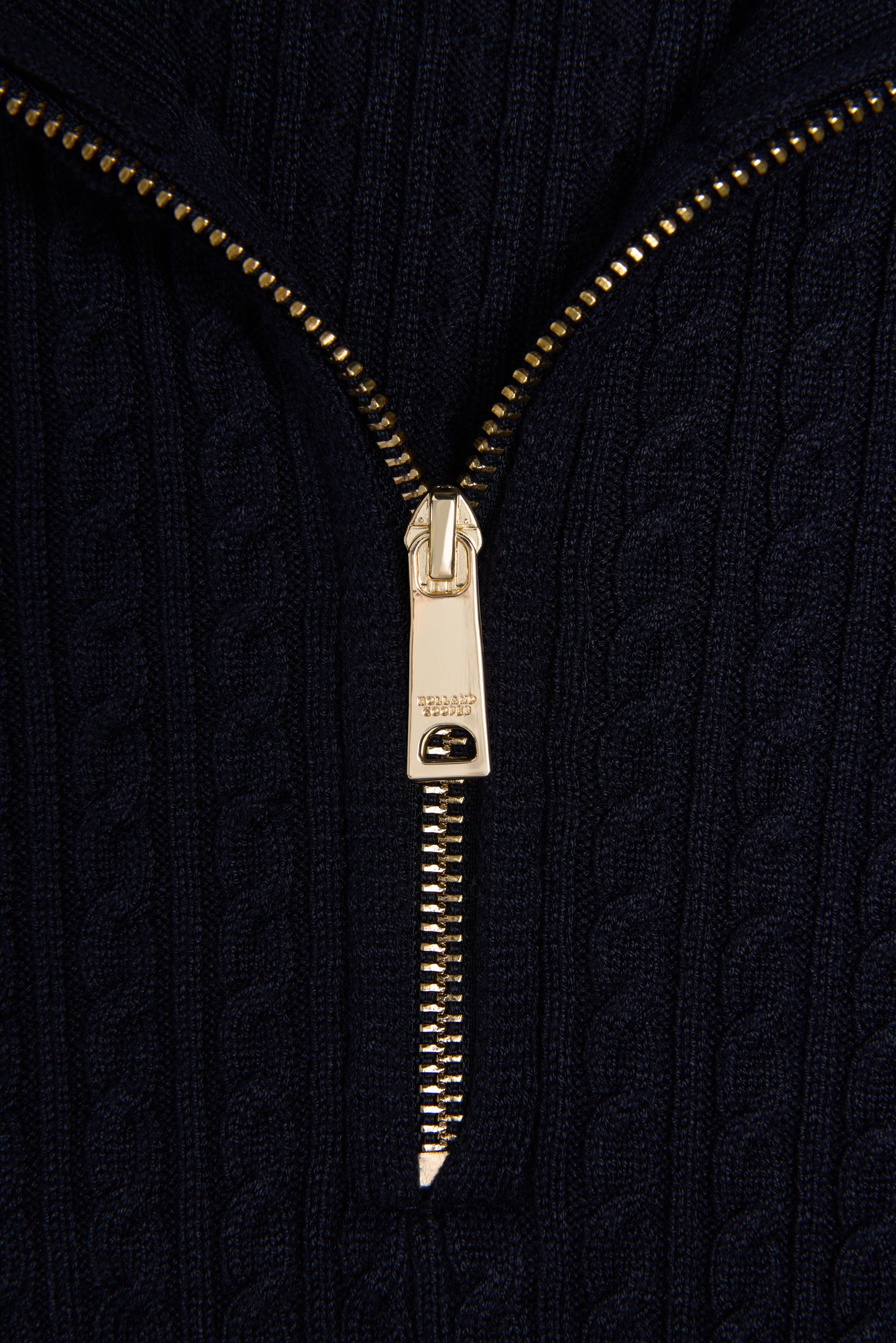 Zoe Quarter Zip Knit (Ink Navy)