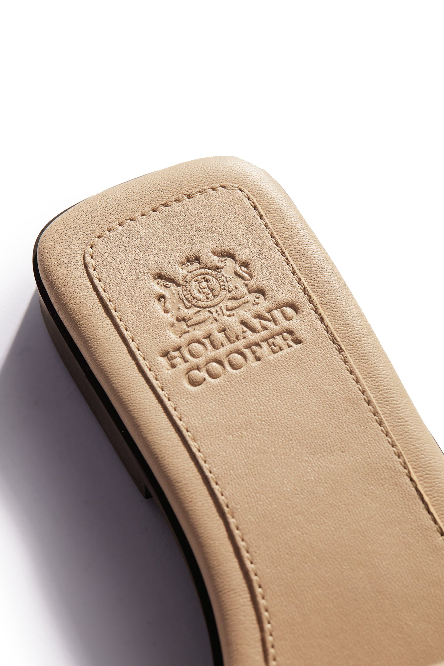 Monogram Slides (Taupe Croc)