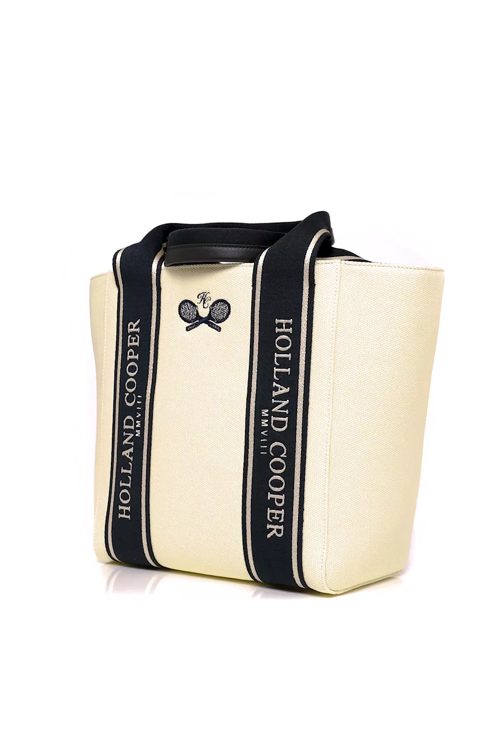 Racquets Tote (Ecru Navy)