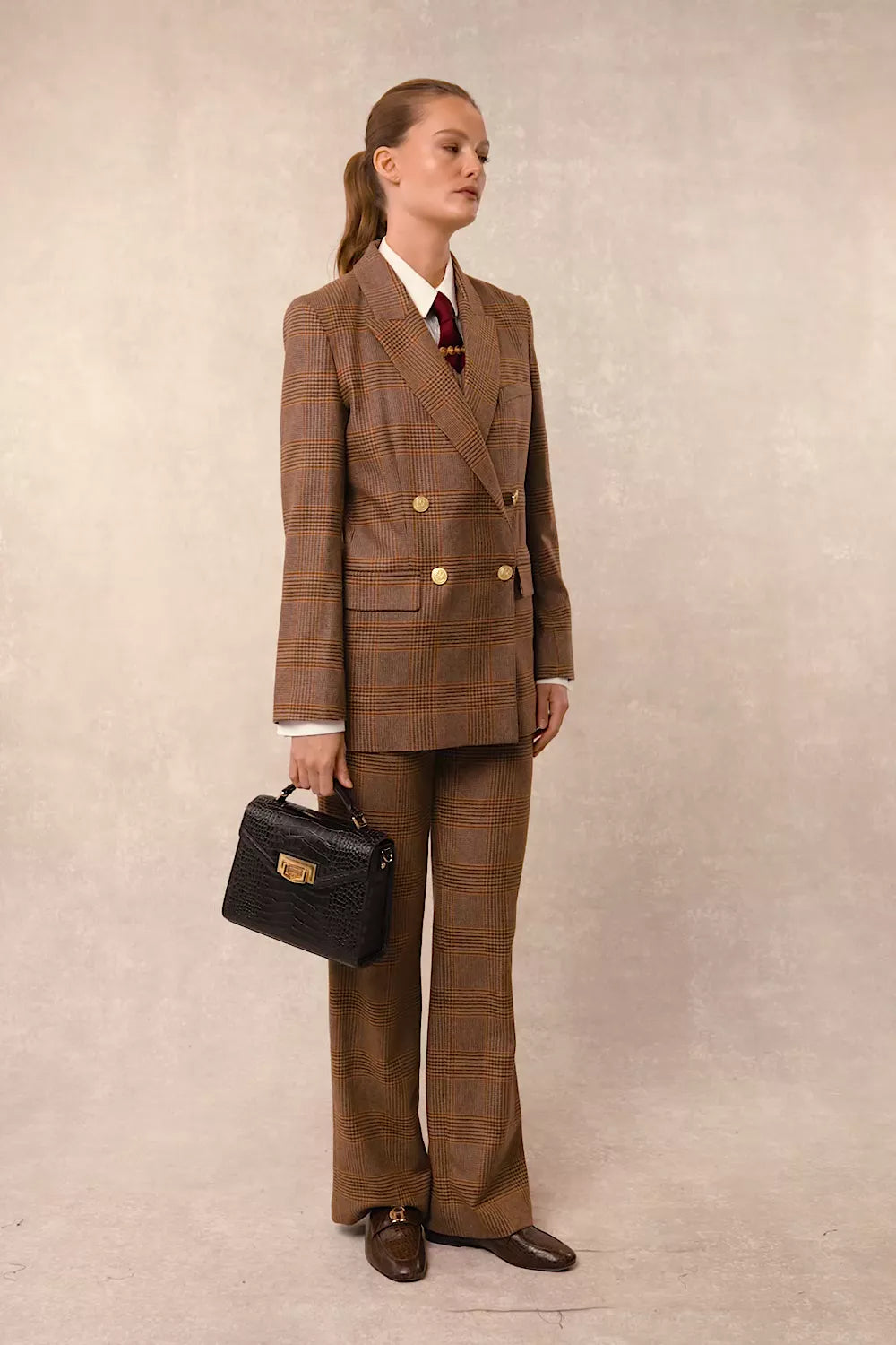 Belgravia Blazer (Clarence Check Merlot)