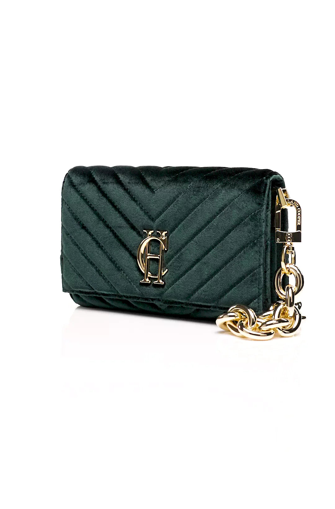 Belgravia Clutch Bag (Emerald Velvet)