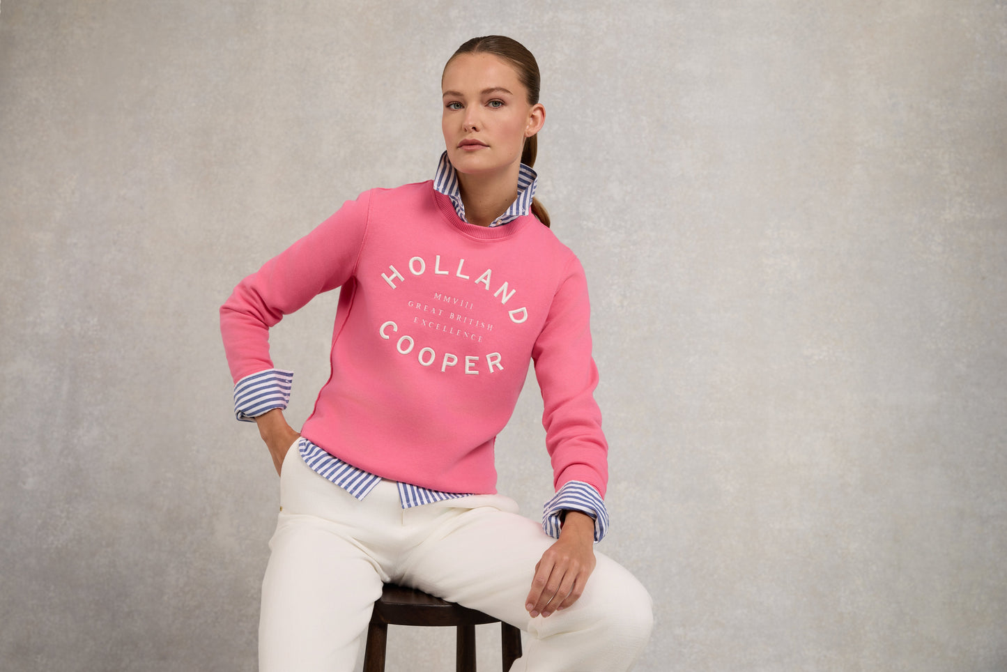 Varsity Crew (Peony Pink)