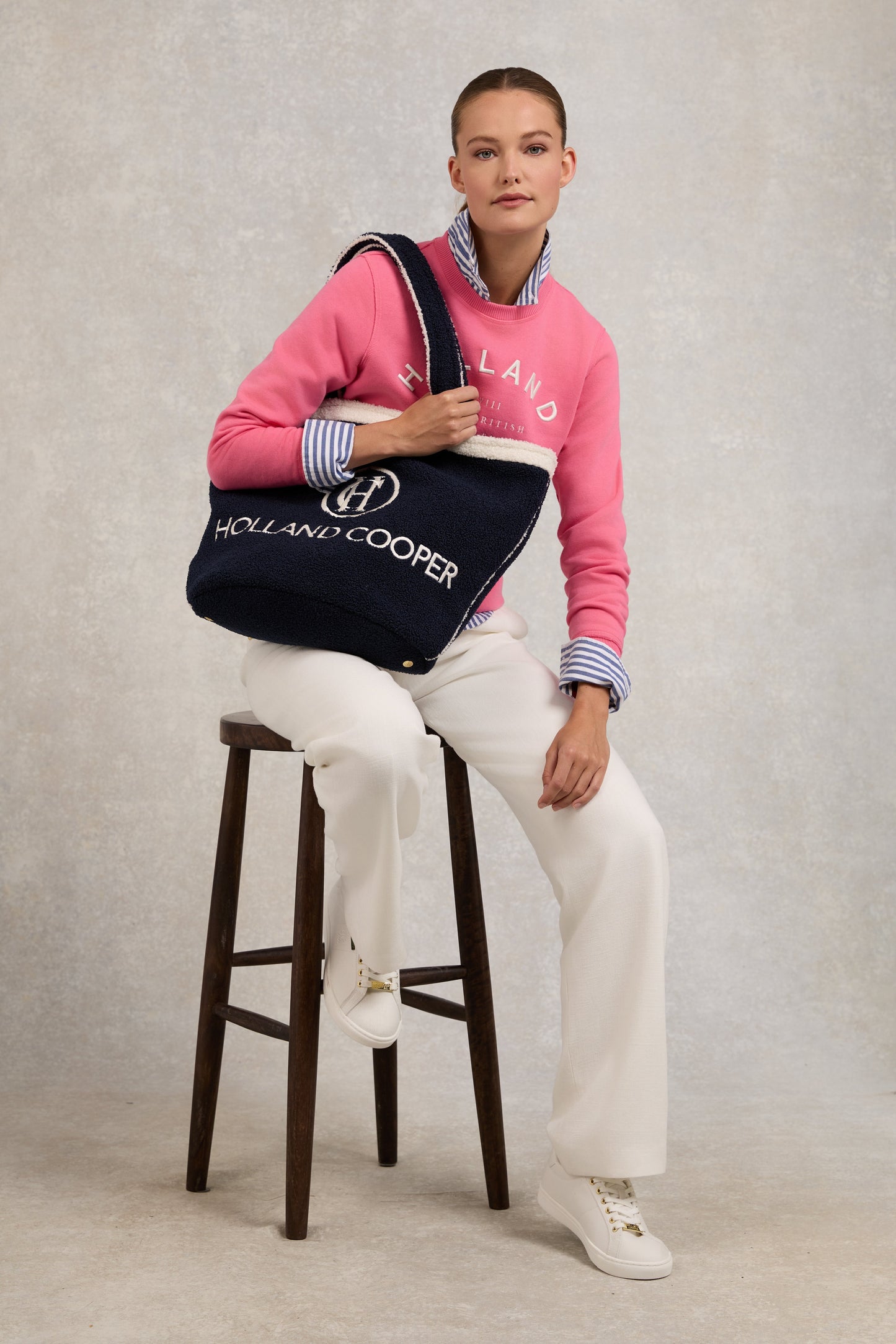 Varsity Crew (Peony Pink)