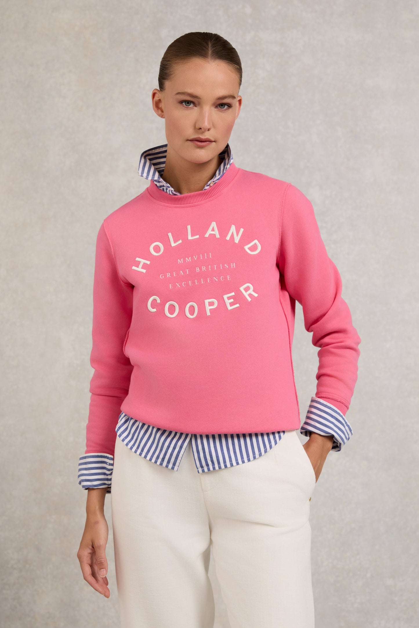 Varsity Crew (Peony Pink)