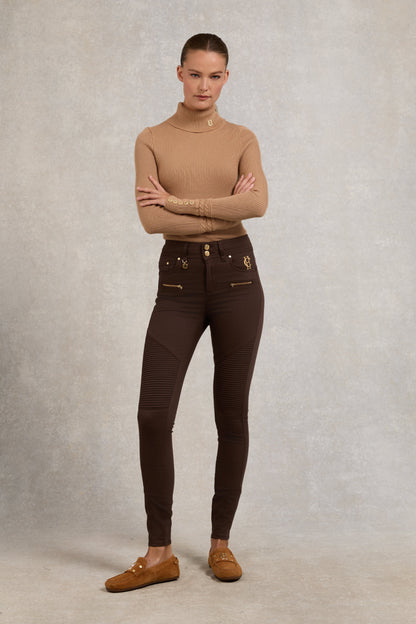 Biker Jean (Chocolate)