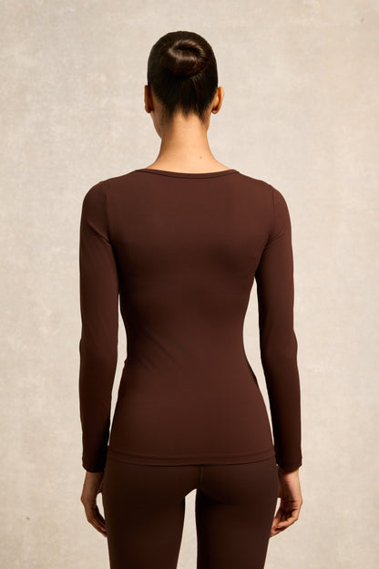 Supersoft Long Sleeve Top (Walnut)