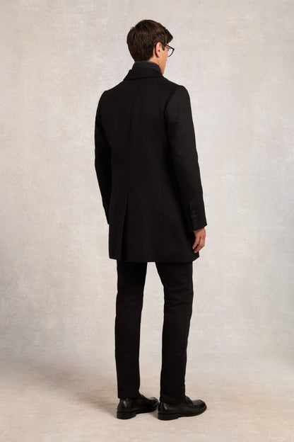 The Double Breasted Coat (Soft Black)