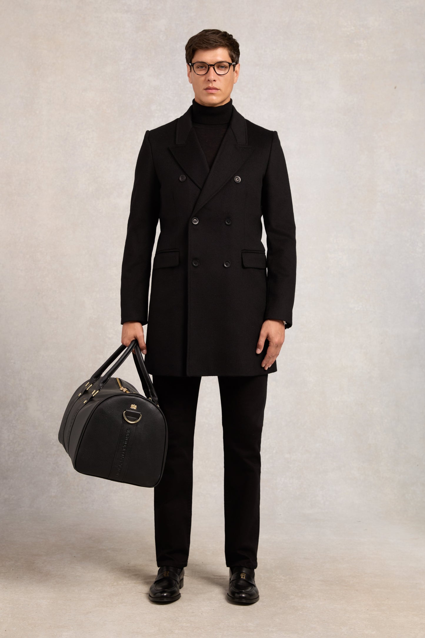 The Double Breasted Coat (Soft Black)