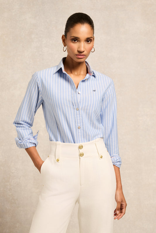 Oxford Shirt (Sky Blue Stripe)