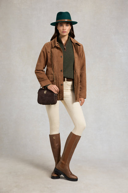 Country Quarter Zip Knit (Forest Marl)