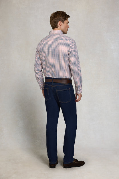 Men's Classic Woven Button Down Shirt (Cotswold Pink Check)