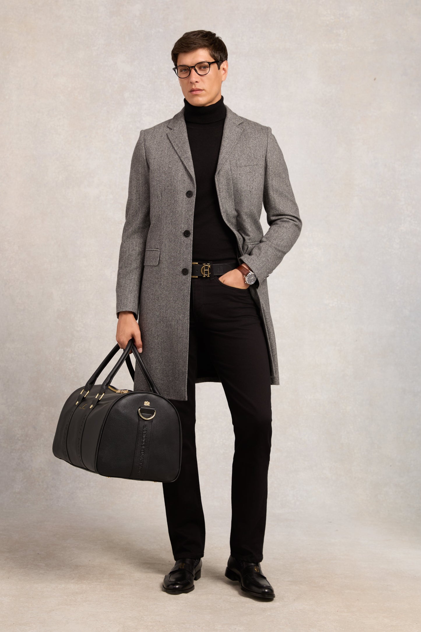 Byron Roll Neck Knit (Black)