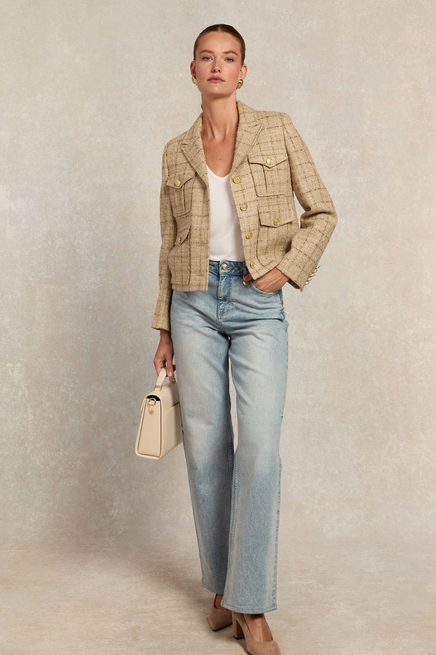 Richmond Jacket (Camel Sparkle Tweed)