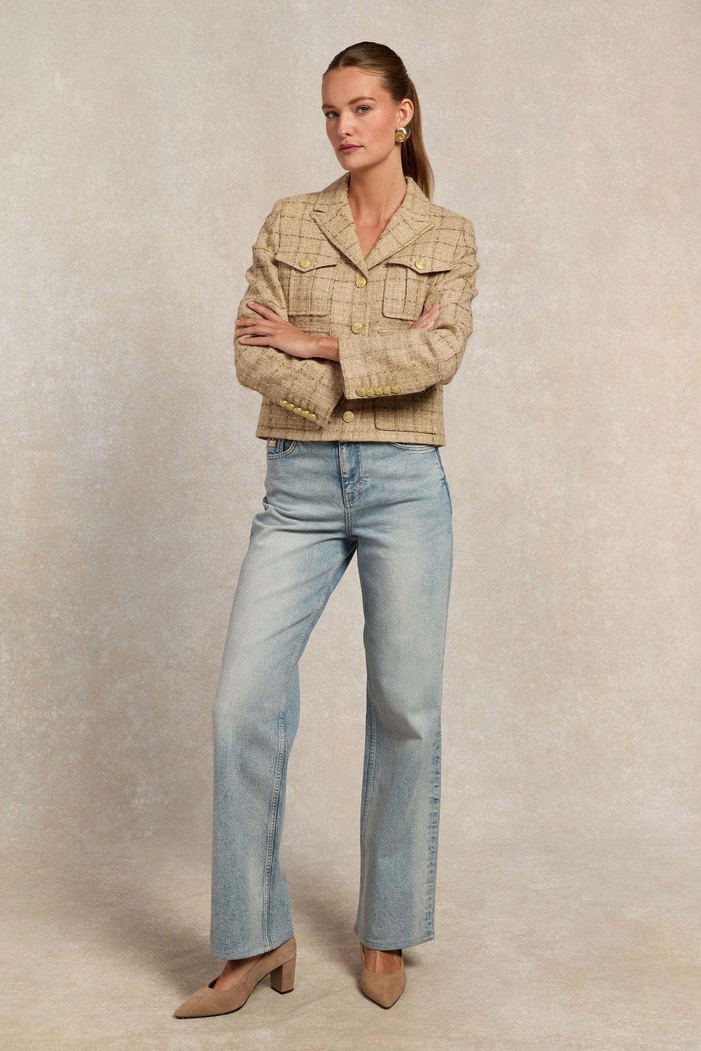 Richmond Jacket (Camel Sparkle Tweed)