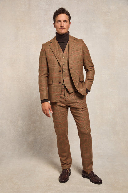 The Clarence Check Merlot Look