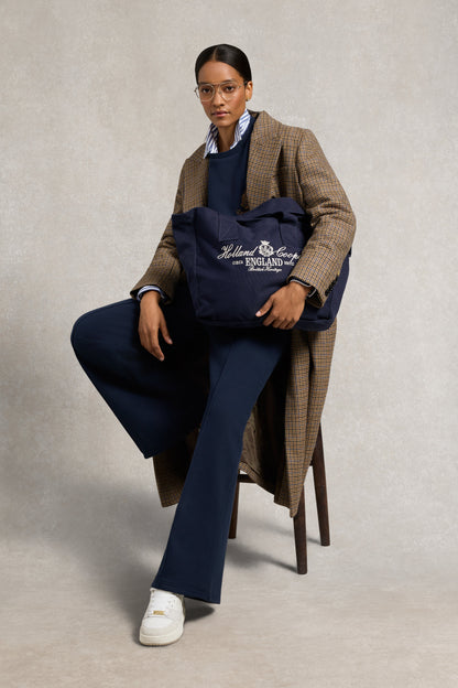 Collegiate Wide Leg Jogger (Ink Navy)