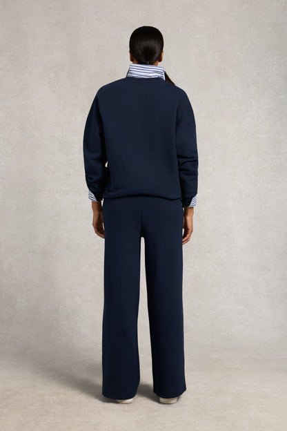 Collegiate Wide Leg Jogger (Ink Navy)