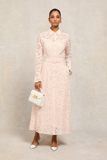Annabel Lace Dress (Blush)