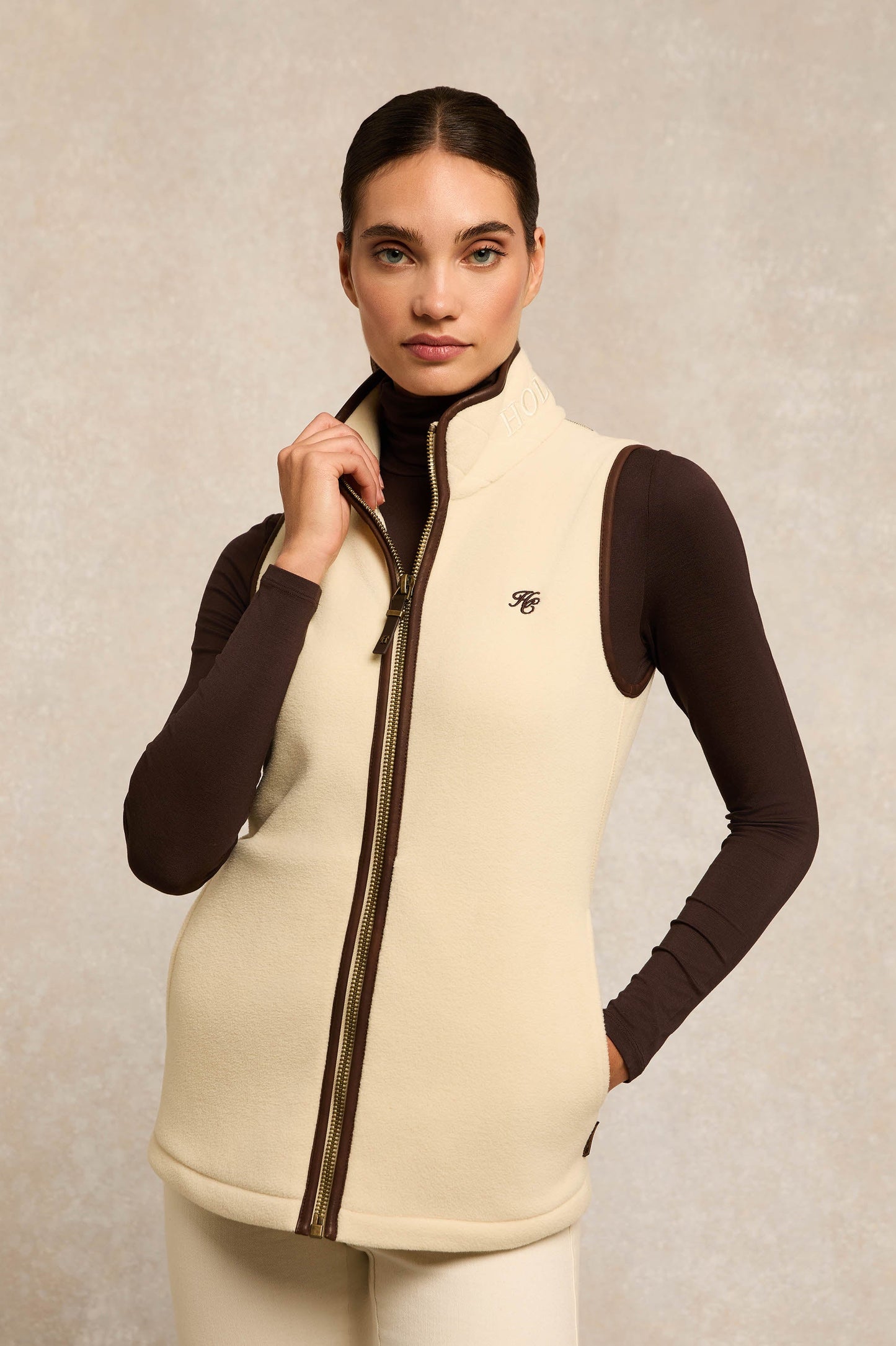 Country Fleece Gilet (Cream)