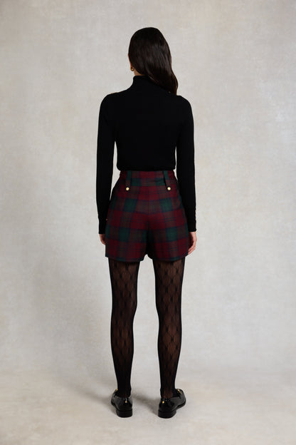 Luxe Tailored Short (Mulberry Tartan)