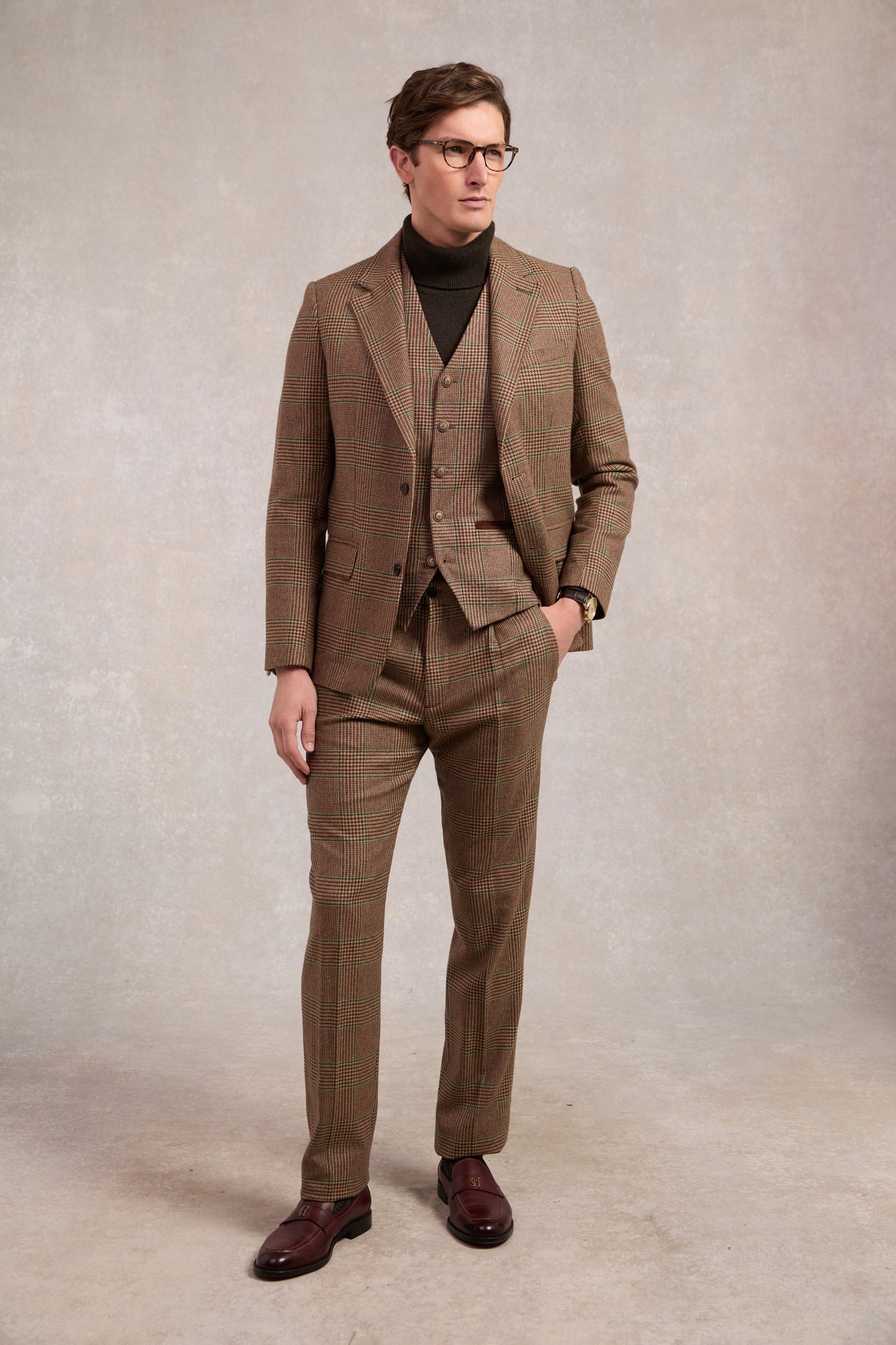 The Single Breasted Blazer (Clarence Check Forest)