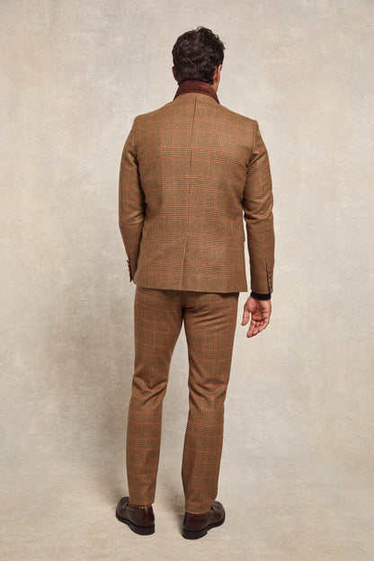 The Single Breasted Blazer (Clarence Check Merlot)