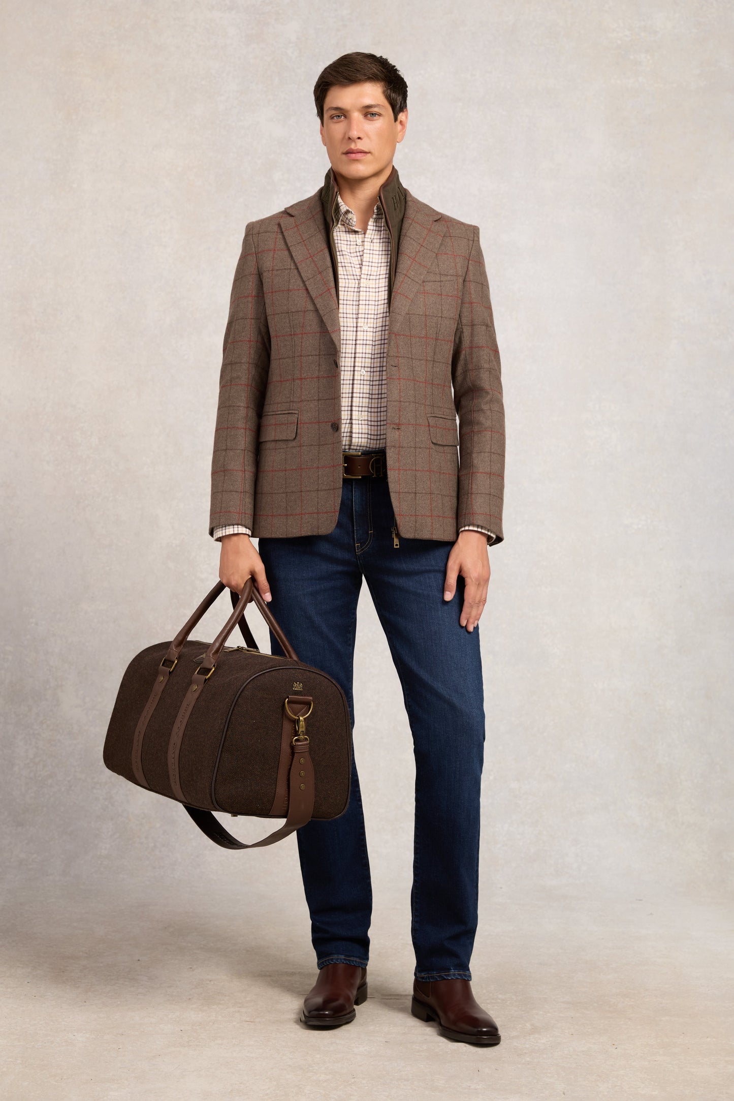 Classic Button Down Shirt (Cheltenham Camel Check)