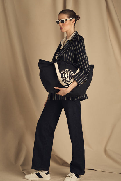 Classic Shopper (Navy Ecru)