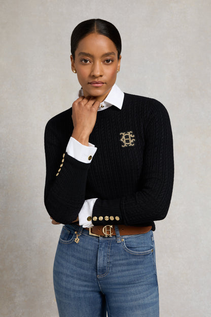 Princeton Crew Neck Knit (Black)