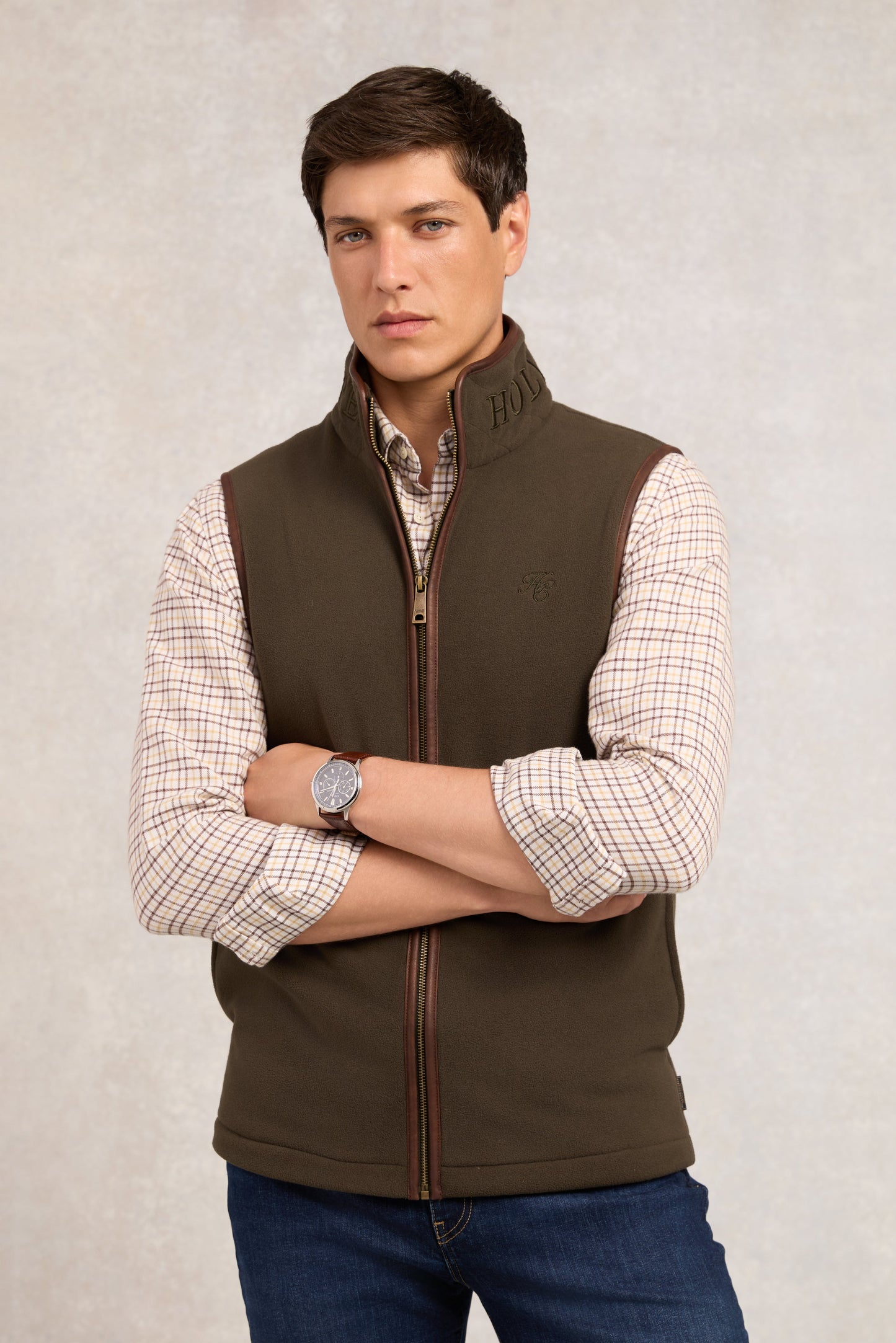 Country Fleece Gilet (Khaki)
