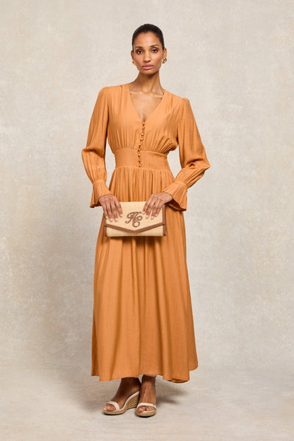 Amalfi Clutch Bag (Natural Tan)