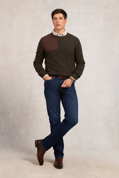 Country Crew Neck Knit (Moss)