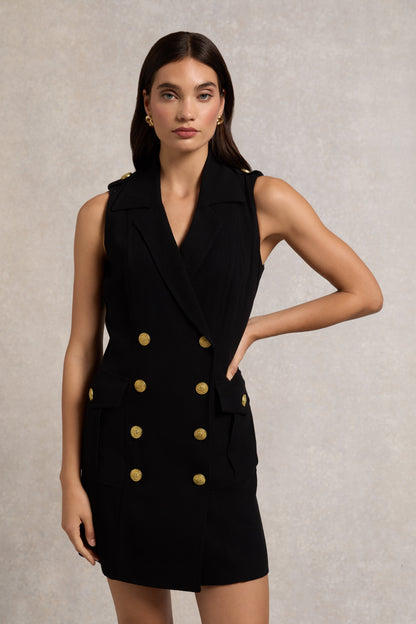 Chelsea Dress (Black Linen)