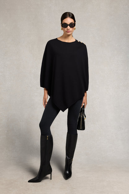 Boat Neck Cape (Black)