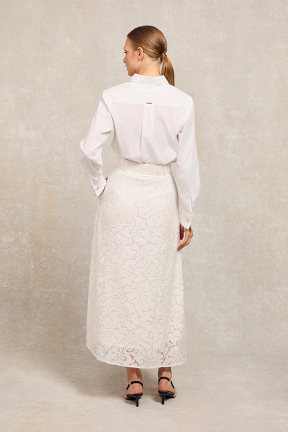 Annabel Lace Skirt (White)