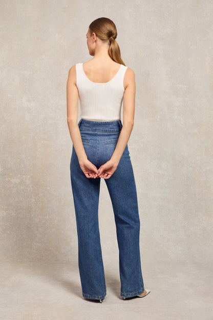 Ruby Knitted Vest (White)