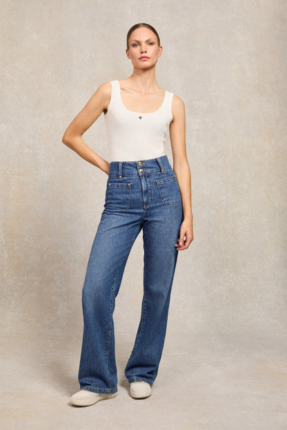 Ruby Knitted Vest (White)