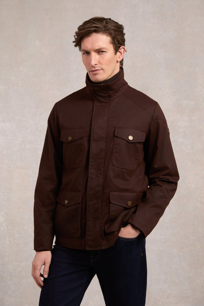 Four Pocket Wax Jacket (Chocolate)